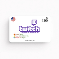 Twitch | USD 100 Gift Card | US Region