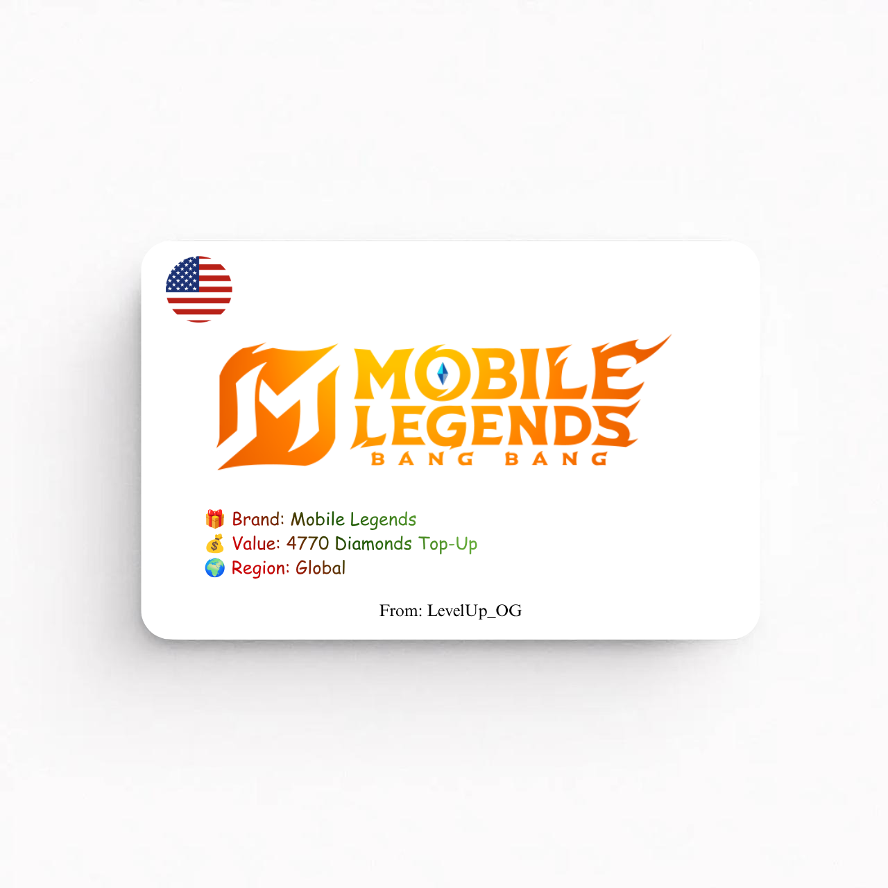 Mobile Legends | 4770 Diamonds Top-Up | Global