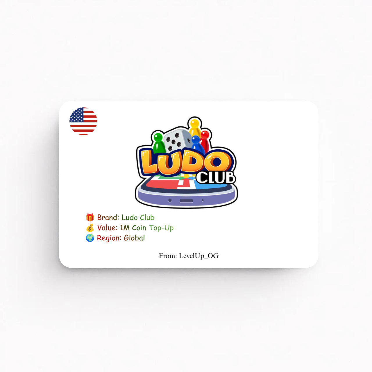 Ludo Club | 1M Coin Top-Up | Global