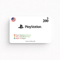 PlayStation Network | US USD 200 Gift Card | US Region