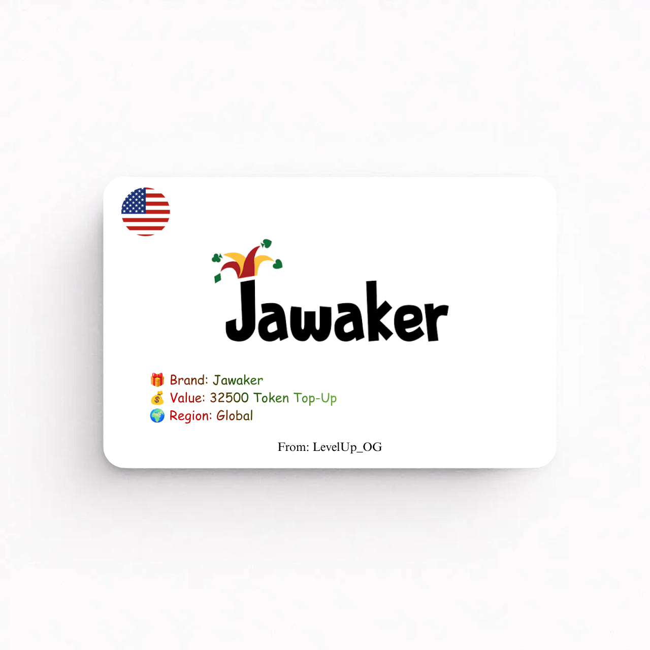 Jawaker | 32500 Token Top-Up | Global