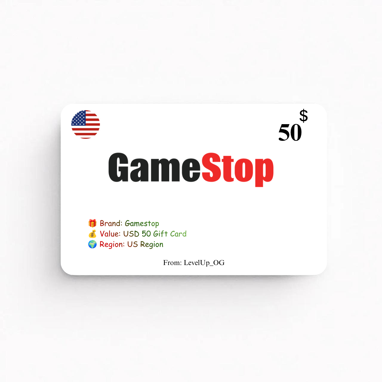 Gamestop | USD 50 Gift Card | US Region