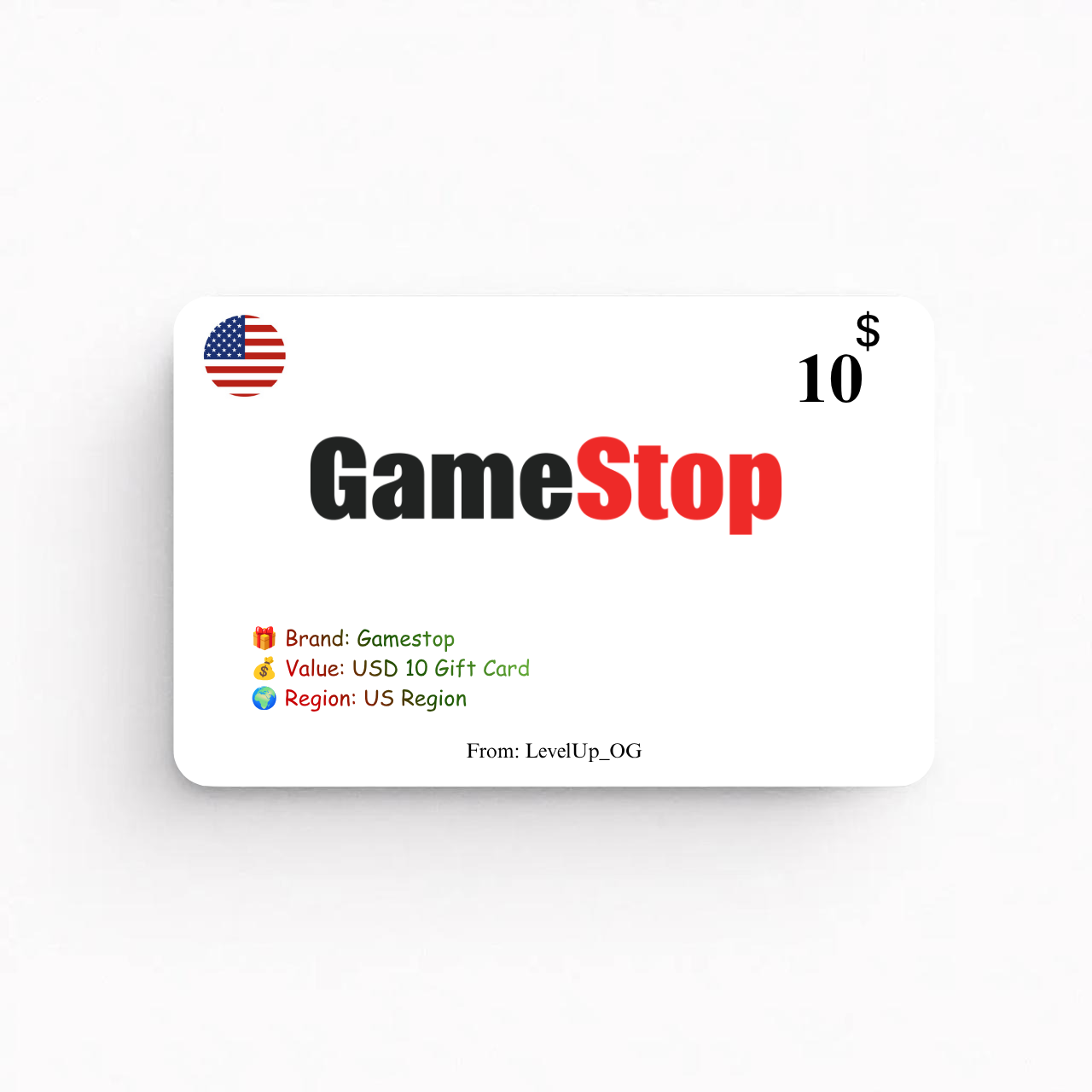 Gamestop | USD 10 Gift Card | US Region