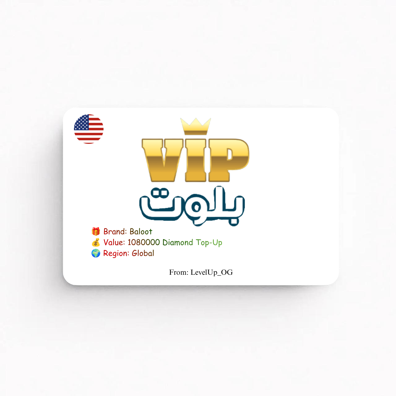 Baloot | 1080000 Diamond Top-Up | Global