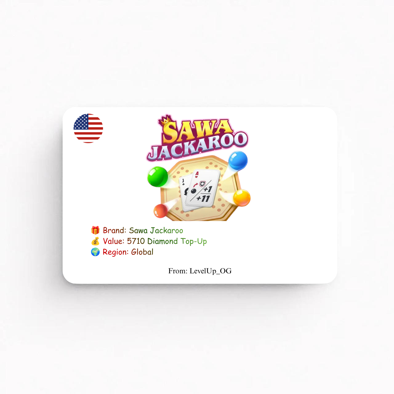 Sawa Jackaroo | 5710 Diamond Top-Up | Global