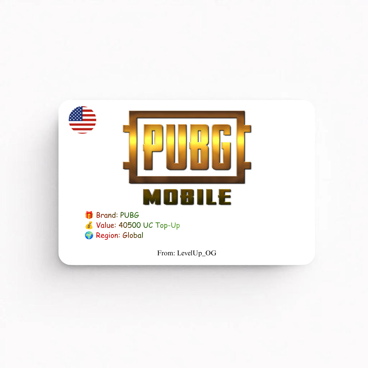 PUBG | 40500 UC Top-Up | Global