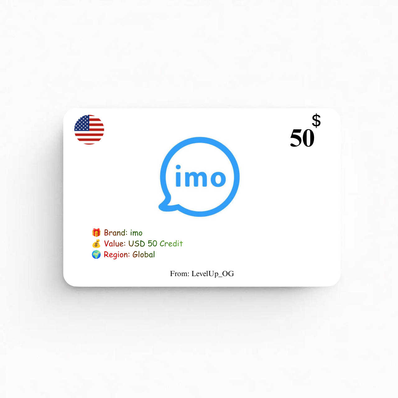 imo | USD 50 Credit | Global