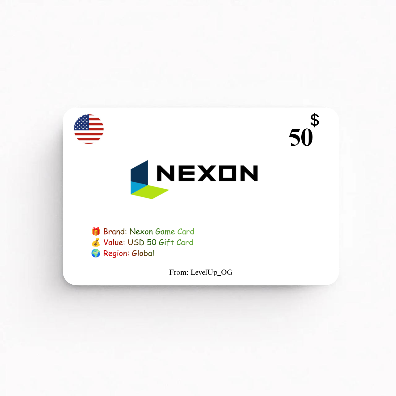 Nexon Game Card | USD 50 Gift Card | Global