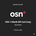 OSN+ 3 Months Subscription | Iraq